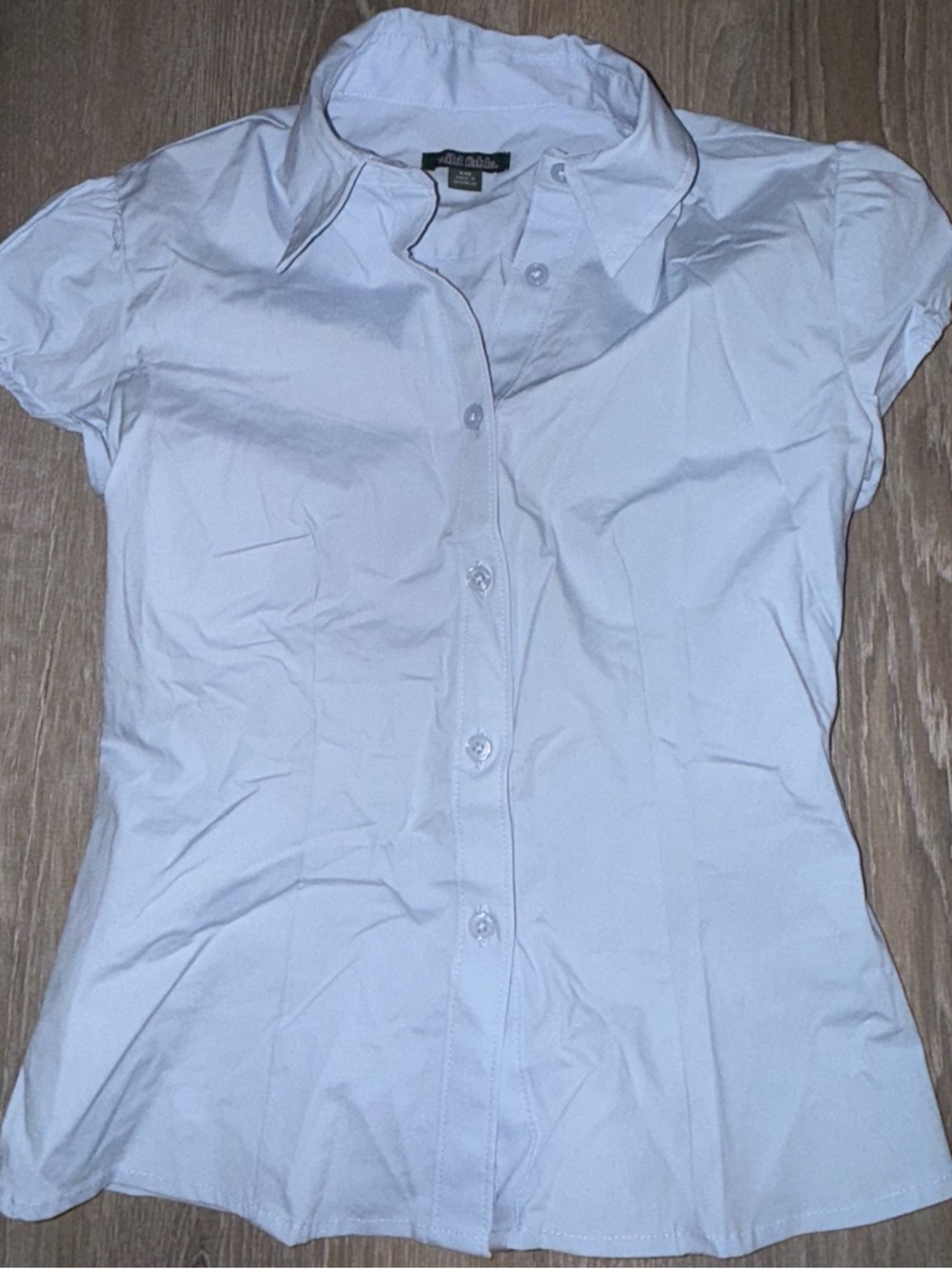 wild fable Pale Blue Short-Sleeve Button Shirt
